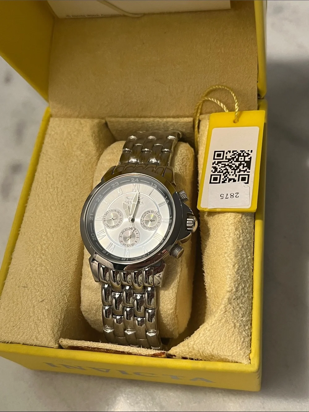 NEW Invicta 2875 Watch Silver & Gold
